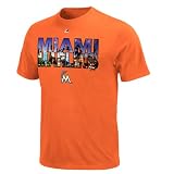 MLB Mens Miami Marlins City Window (FIRE RED, Medium)