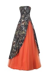 Strapless Satin/Tulle Floor Length Natural   Waistline Lace-Up Homecoming Dress/Prom Dress 