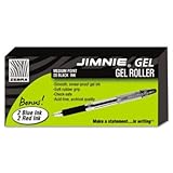 Jimnie Gel Stick Roller Ball Pen Bonus Box - Smoked Brl, Black Ink, Medium, 24/Pk(sold in packs of 3)