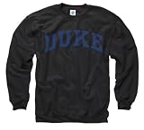 Duke Blue Devils Black Arch Crewneck Sweatshirt