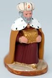 Arterra - Santons de Provence - Roi Mage à genoux - 7 cm