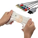 56 inch Gray AV Audio Video Cable Free With White Controller Grip for Ninte ....