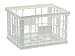 United Solutions Large Plastic Storage Crate, White