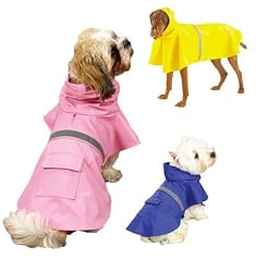 Guardian Gear Vinyl Dog Rain Jacket with Reflective Strip, X-Large, Yellow