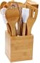Cook-N-Home 15-Piece Bamboo Tool-In-A-Tub Set