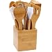 Cook-N-Home 15-Piece Bamboo Tool-In-A-Tub Set