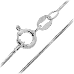 Schmuck-Pur Echt 925/- Silber Schlangenkette Halskette 38 cm