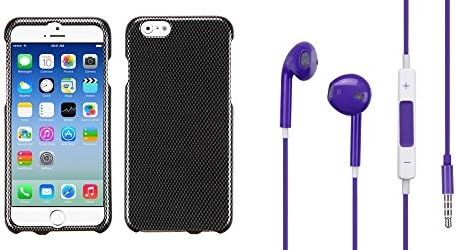 Combo pack MYBAT Carbon Fiber Phone Protector Cover for APPLE iPhone 6 And MYBAT Purple Stereo Handsfree (745) (with Package) for APPLE The new iPad APPLE iPhone 4S/4 APPLE iPad 2 APPLE iPod touch (4th generation) APPLE iPad APPLE iPod nano (6th generation) APPLE iPod shuffle (4th generation) APPLE iPhone 3GS/3G APPLE iPod touch (3rd generation) APPLE iPod nano (5th generation) APPLE iPhone 5S/5 APPLE iPod touch (5th generation) APPLE iPad Mini APPLE iPod nano (7th generation) APPLE iPad 4 (with