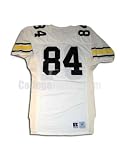 White No. 84 Game Used Michigan Russell Football Jersey