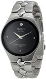 Armitron Men's 201789BLK Dress Diamond Accented Silver-Tone Watch