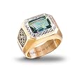 Diamond And Mystic Topaz Men's Ring: Pride Of Ireland by The Bradford Exchange