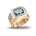 Diamond And Mystic Topaz Men's Ring: Pride Of Ireland by The Bradford Exchange