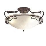 Honsel 26023 Deckenleuchte rostf antik, 3x E27, 60 Watt, Höhe: 22 cm