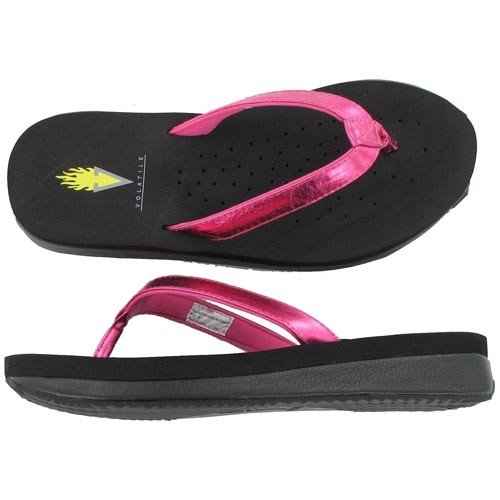Volatile Women's High Energy Thong Sandal,Fuchsia,9 M US