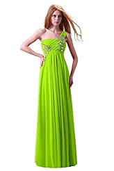 Cocktail Floor Length Ruched Beaded Lace One Shoulder Sleeveless Summer Chiffon Evening Dress/Homecoming Dress/Prom Dress/Party Dress/Wedding Dress/Maxi Dress 
