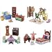 Fisher-Price Loving Family Living Room/Dining Room/Parents Bedroom/Work-at-Home Office