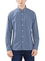 ESPRIT Camisa Hombre (Azul)