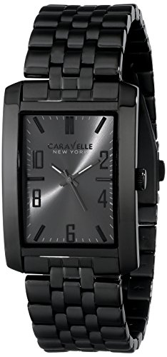 Caravelle New York by Bulova Men's 45A117 Analog Display Japanese Quartz Black Watch