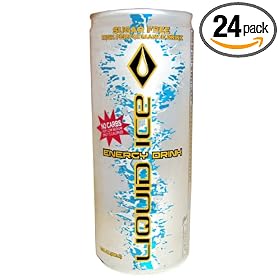 Liquid Ice Energy Drink Sugar Free, 8.3-Ounce Cans (Pack of 24)