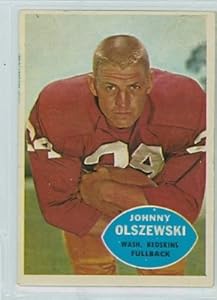 1960 Topps FB 125 John Olszewski Redskins Excellent