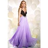 Terani Couture Junior Girls Lavender Bead Bodice Formal Gown Size 2-16