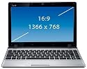 Asus Eee PC 1201T 30,7 cm (12,1 Zoll) Netbook (AMD Neo MV-40 1.6GHz, 2GB RAM, 250GB HDD, Win 7 HP) silber