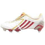 adidas Men's P Powerswerve XTRX Soft Ground Soccer Cleat,White/Red/Goldfo,11.5 M