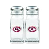 NFL Kansas City Chiefs Glass Salt & Pepper Shakers