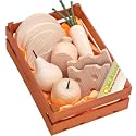 Bio Kiste Wooden Organic Food Set-Natural