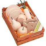 Bio Kiste Wooden Organic Food Set-Natural