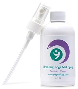 The #1 Yoga Mat Cleaner Spray Cleanse with Organic Lavender Essential Oil & Citrus - Restore, Refresh, Disinfect - Best All-natural, All-purpose Yoga Mat Cleaner Wash on the Planet By Yoginiology - Fully Guaranteed