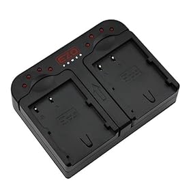 EZOPower EN-EL3 / EN-EL3a / EN-EL3e Dual Battery Charger with Car Adpater for Nikon D300S, D700, D300, D200, D90, D80 and More