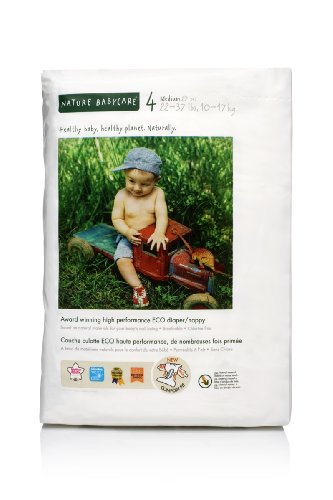 Nature Babycare Eco-Friendly Chlorine-Free Diapers, Size 4 (22-37Ibs), 108 Diapers [Amazon Frustration-Free Packaging]