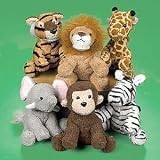 Suede Jungle Animal Assortment (1 dz)