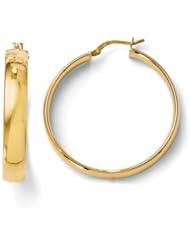 Leslies 14k Polished Hinged Hoop Earrings