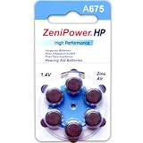 Zenipower Zinc-Air Hearing Aid Battery Size 675 (60)