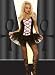 a mini dress w/ a lace up bodice & an attached tutu