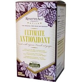 Reserveage Resveratrol Ultimate Antioxidant made with Pomegranate Green Tea and Cocoa, 60 Vegetarian Capsules
