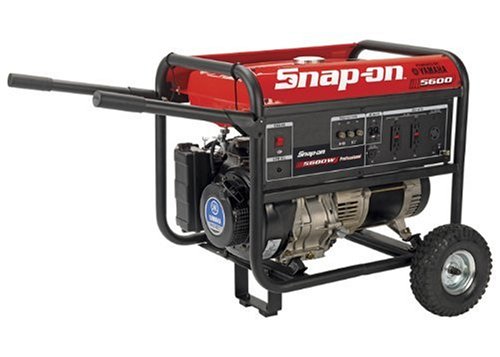 Snap-On 870254 5600 Watt 10 HP Yamaha Gas Powered Portable Generator With Wheel Kit