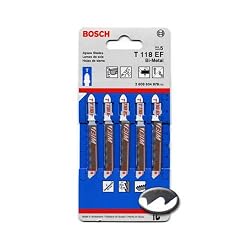 BOSCH T118EF 3" 18 TPI Bi-Metal Bosch Shank Jigsaw Blade 5 Pack