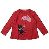 《H28年秋冬物》 nico hrat(ニコフラート) 製品洗い加工済み 42/2天竺ネコ長袖Tシャツ 100cm/RE NO.B-260266