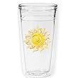 Swirls Sun 12 oz Slimline Insulated Beverage Tumbler, Clear