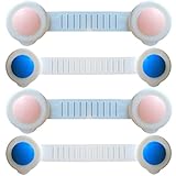 Happy cherry　幼児　ベビーガード　冷蔵庫の引き出し 扉キャビネット 食器棚　安全ロック　チャイルドロック　ストッパー　4個セット　2色あり　色ランダム出荷