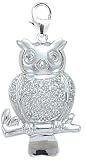 14k Gold Diamond Owl Charm (1/10 cttw)