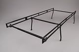 Cross Tread Herculean Steel 750 Series Industrial Truck RackBlack Powder CoatedFull Size Pickup w/ 8' Bed Only - 32 Inch Posts - Max Capacity 1000 lbs - Width Adjustable 58