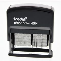 Trodat 4817 Wortbanddrehstempel Printy mit Datum schwarz