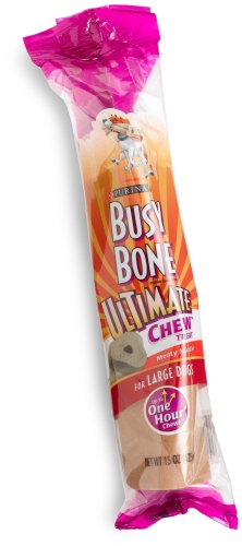 Busy Bone Ultimate Chew Treat for Large Dogs, 15-Ounce Bags (Pack of 8)