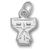 Texas A&M University T Star Logo 3/8 Pendant (Silver)
