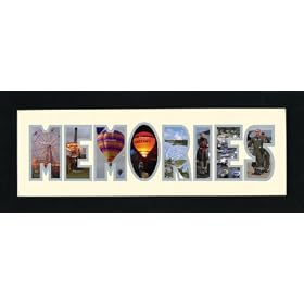 Photos in a Word - Memories Black Photo Frame
