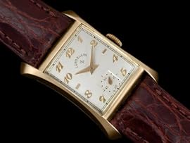 1950's LORD ELGIN Mens Vintage Watch, 14K Gold - THE HOURGLASS
